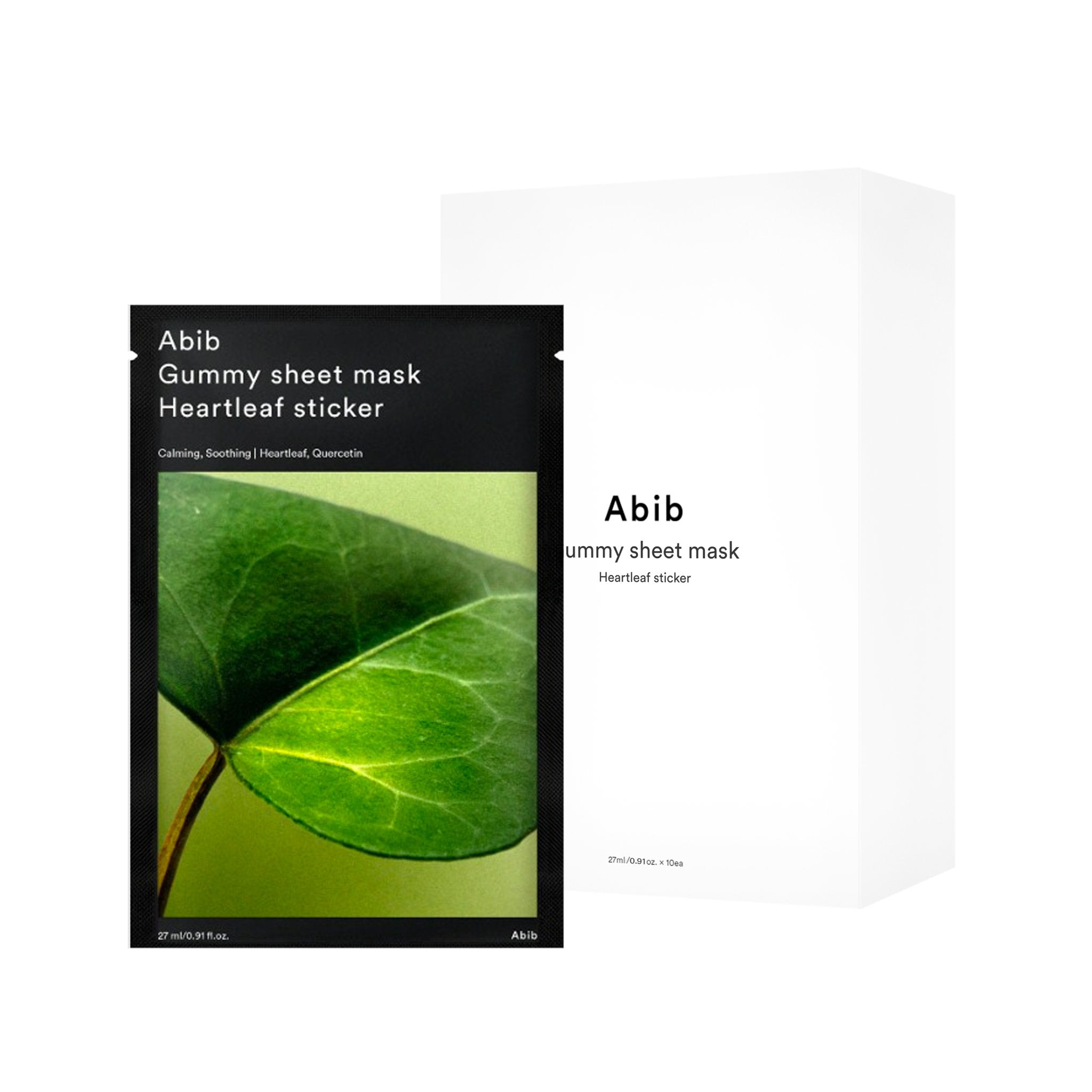 ABIB Gummy sheet mask Heartleaf sticker 27mL (10 sheets) - K-Beauty In House