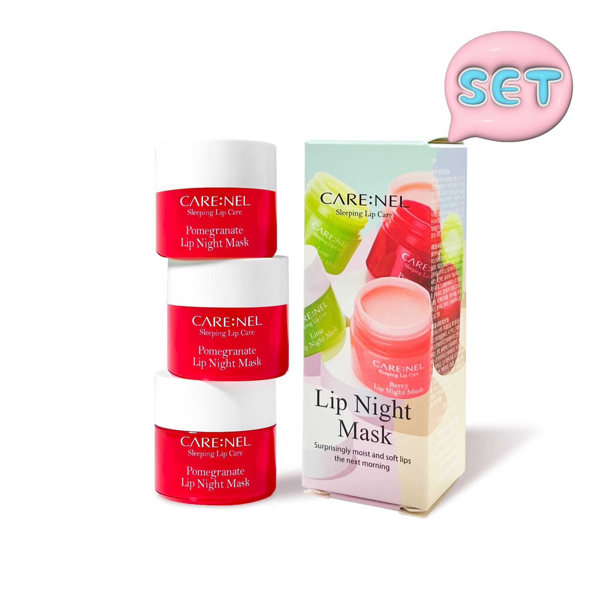 CARENEL lip night mask 5g 3set - K-Beauty In House