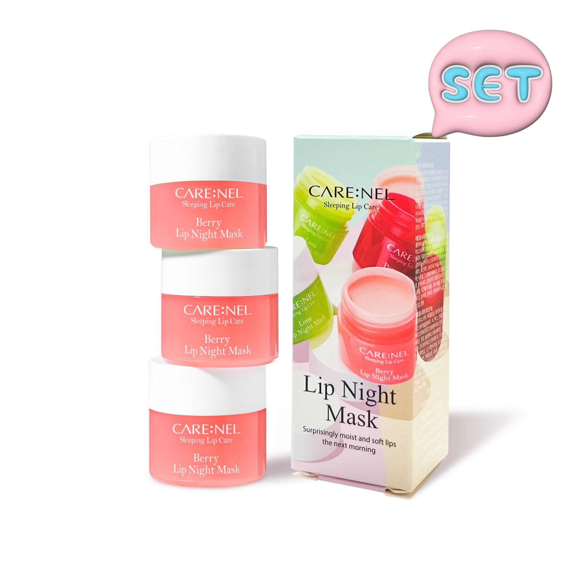 CARENEL lip night mask 5g 3set - K-Beauty In House