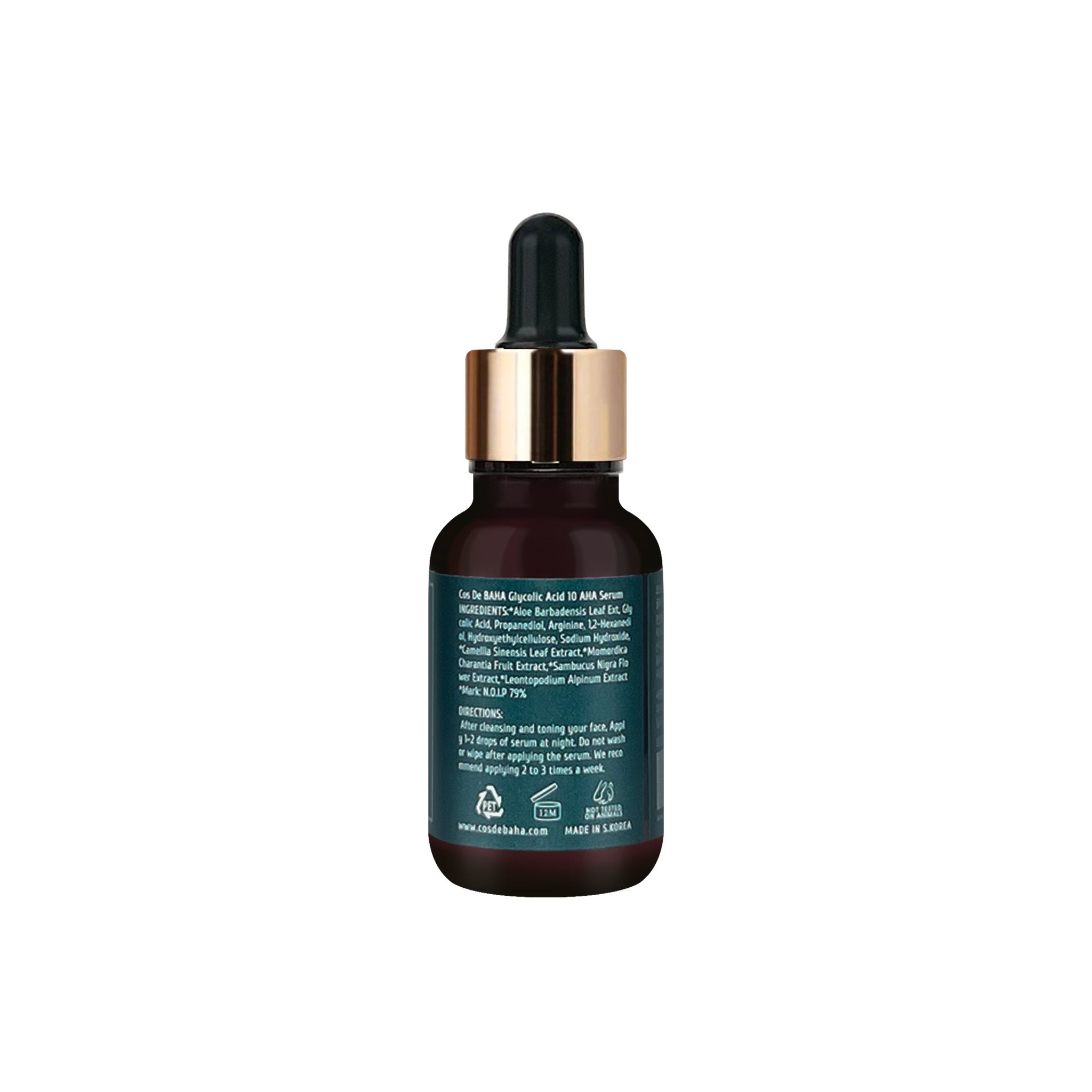 CosDeBAHA Glycolic Acid 10 AHA Serum - K-Beauty In House