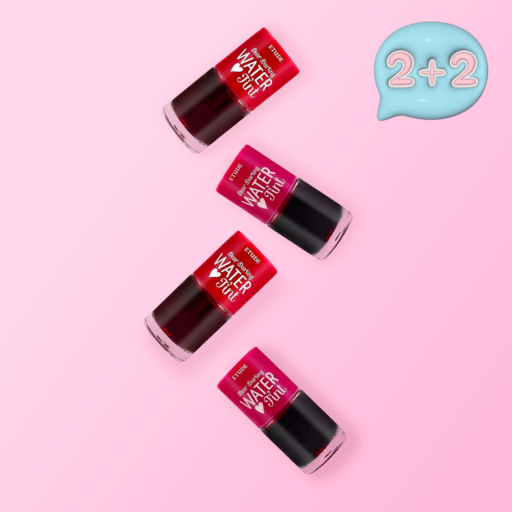 Etude House Dear Daring Water Tint #01 Strawberry #02 Cherry 2+2 - K-Beauty In House