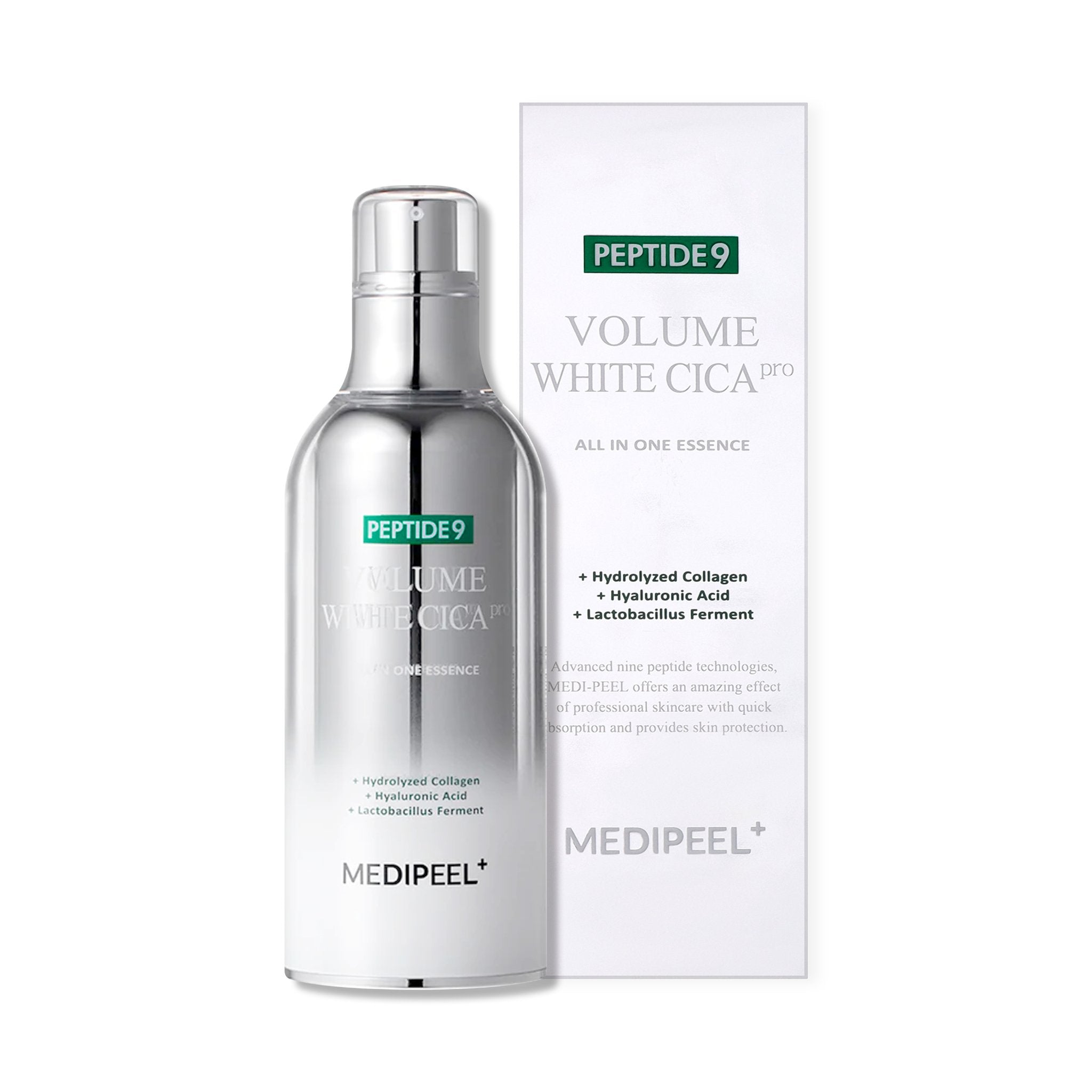 MEDIPEEL Peptide9 Volume White Cica Essence Pro 100ml - K - Beauty In House