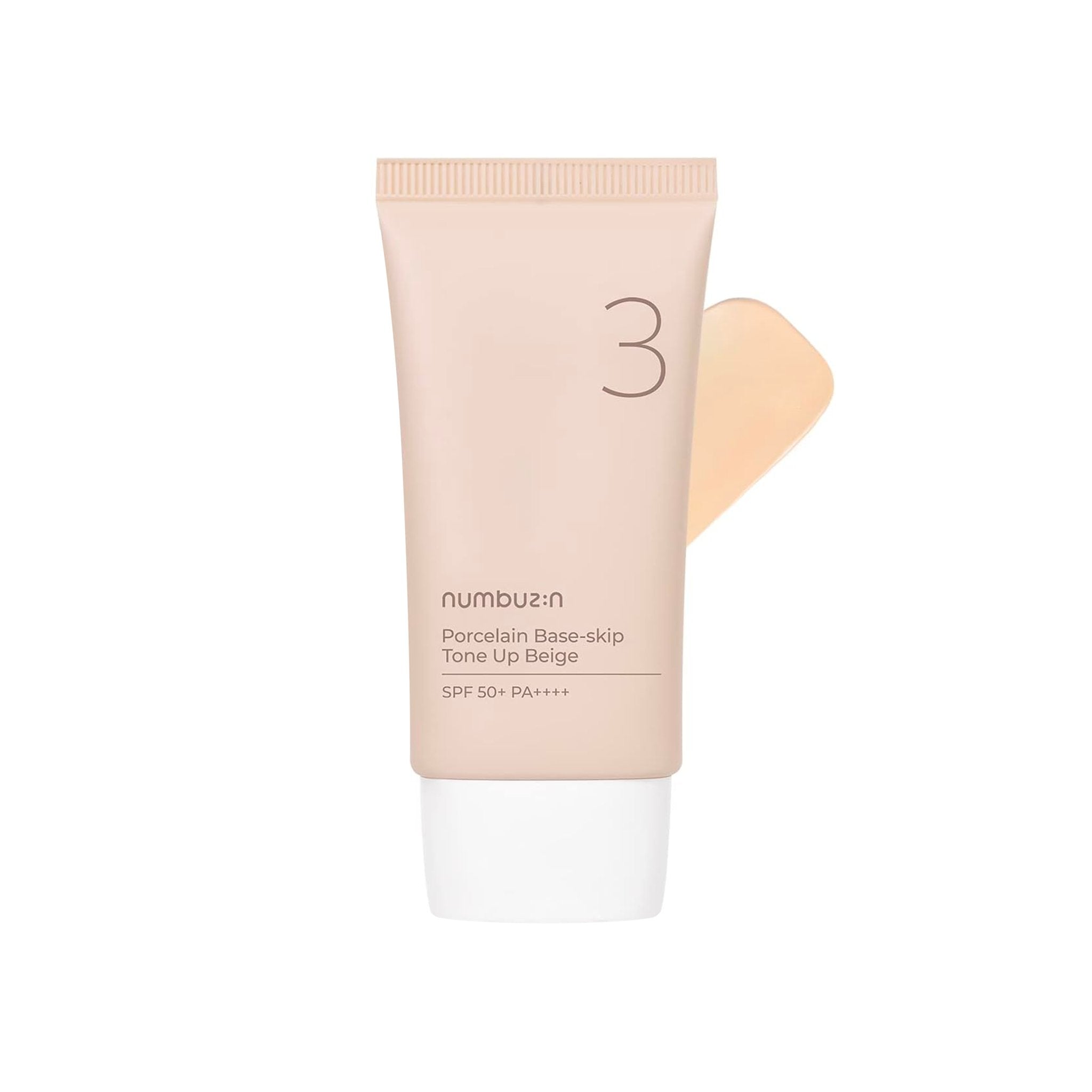 NUMBUZIN No.3 Porcelain Base-skip Tone Up Beige 50ml - K-Beauty In House