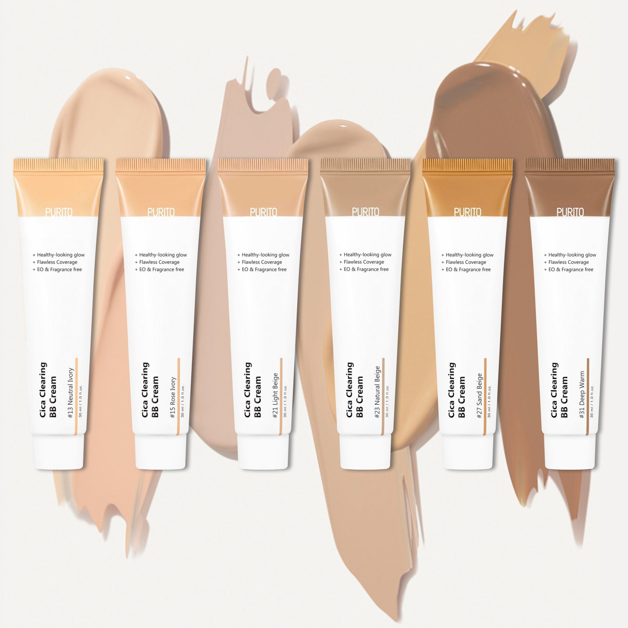 Purito SEOUL Cica Clearing BB Cream 6 Colors - K - Beauty In House