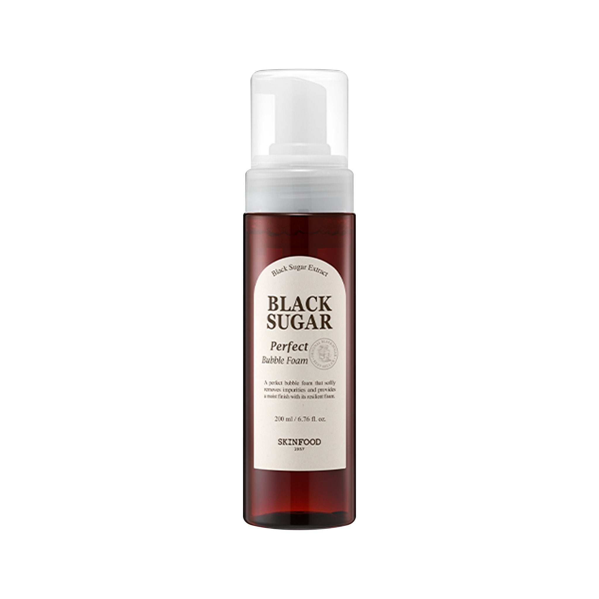 SKINFOOD Black Sugar Perfect Bubble Foam 200ml - K-Beauty In House