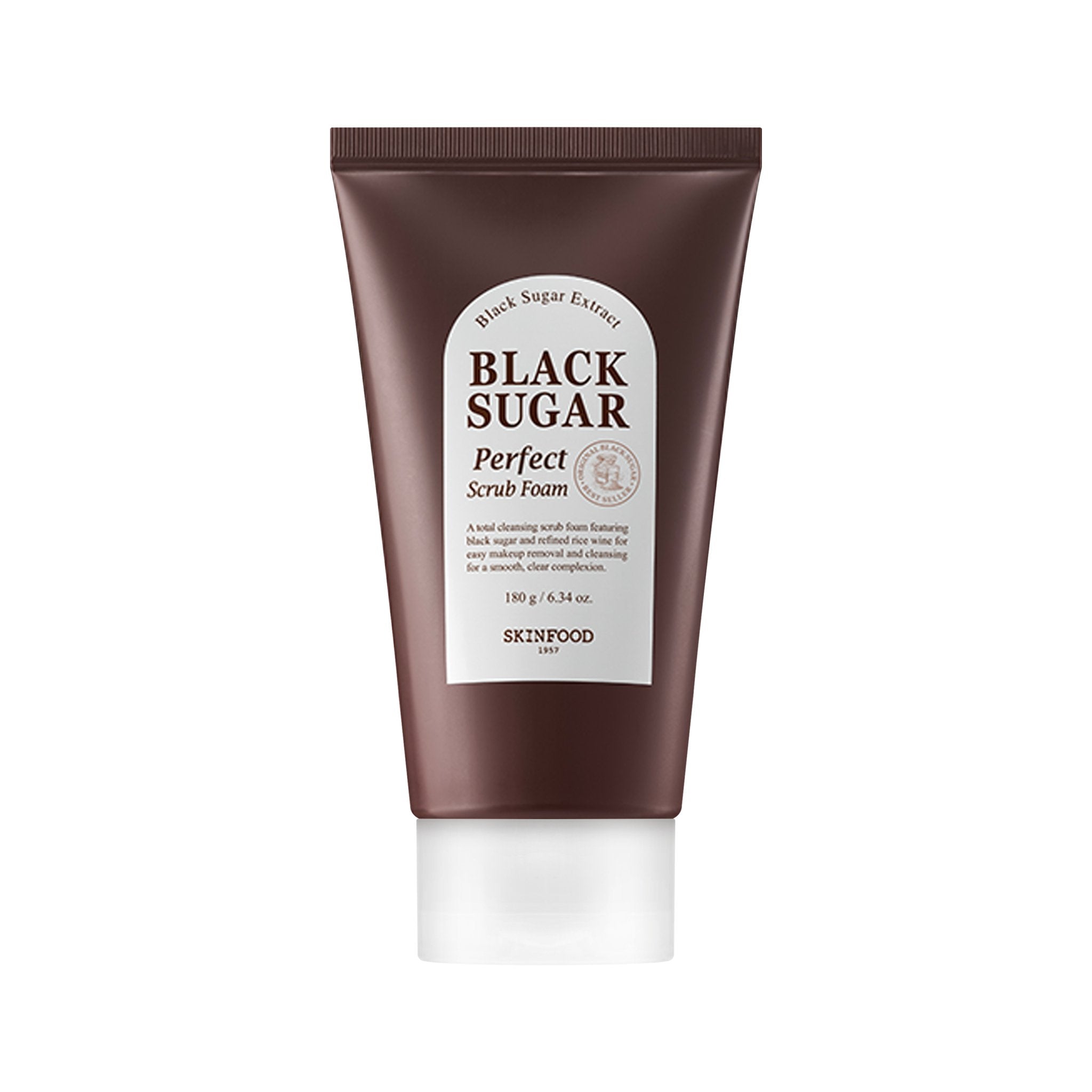 SKINFOOD Black Sugar Perfect Scrub Foam 180g - K-Beauty In House