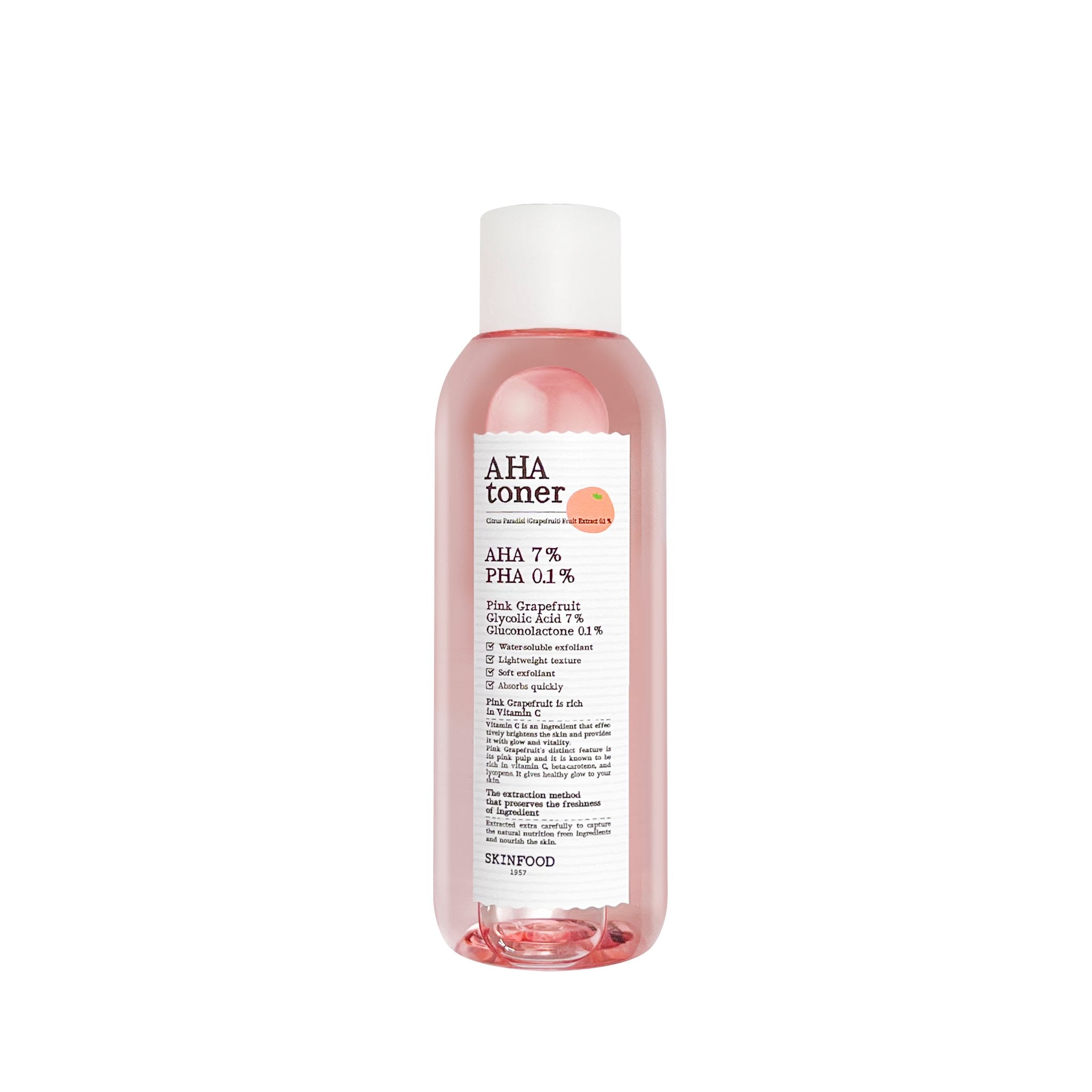 SKINFOOD Pink Grapefruit AHA Toner 200ml - K-Beauty In House