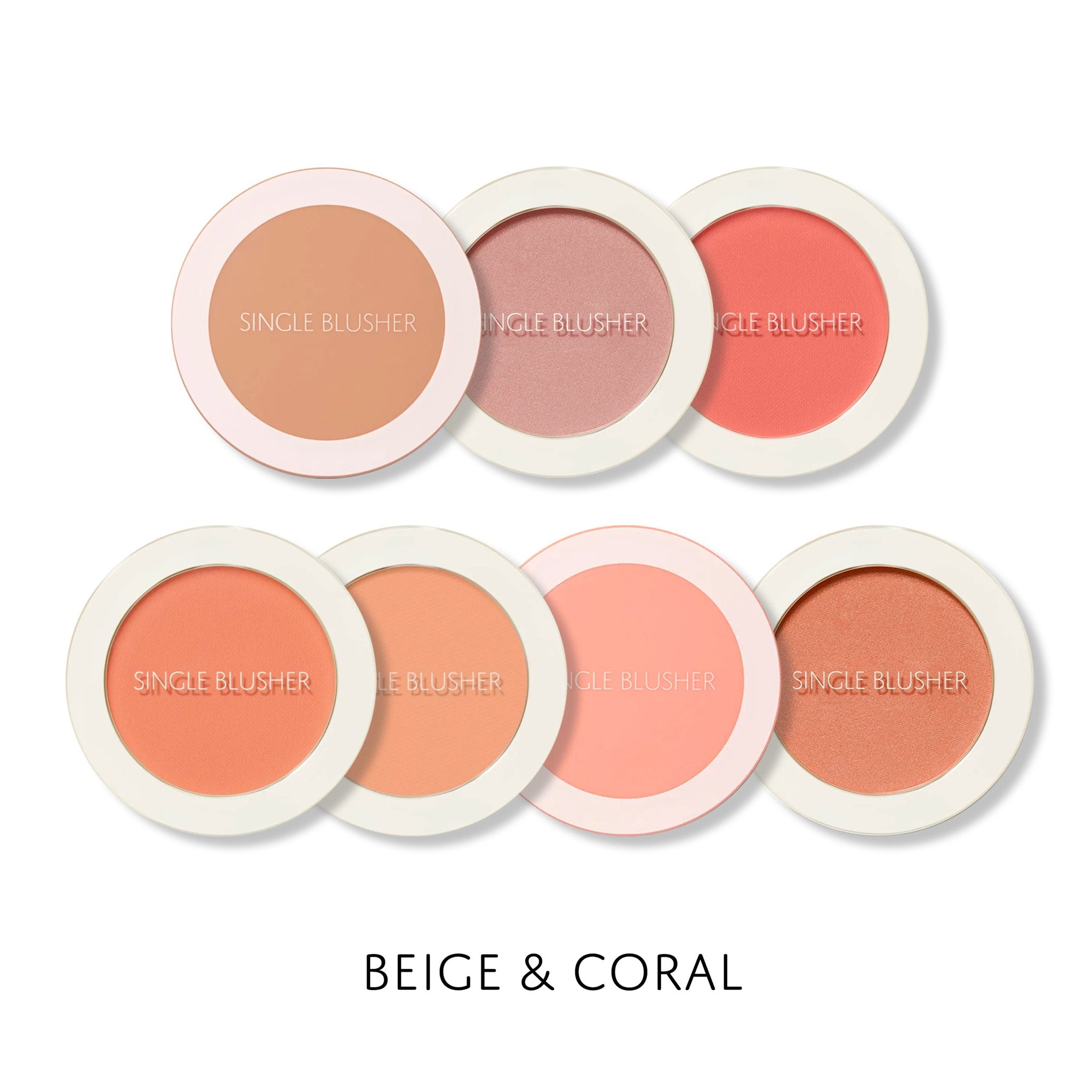 The Saem Saemmul Single Blusher Beige & Coral - K - Beauty In House