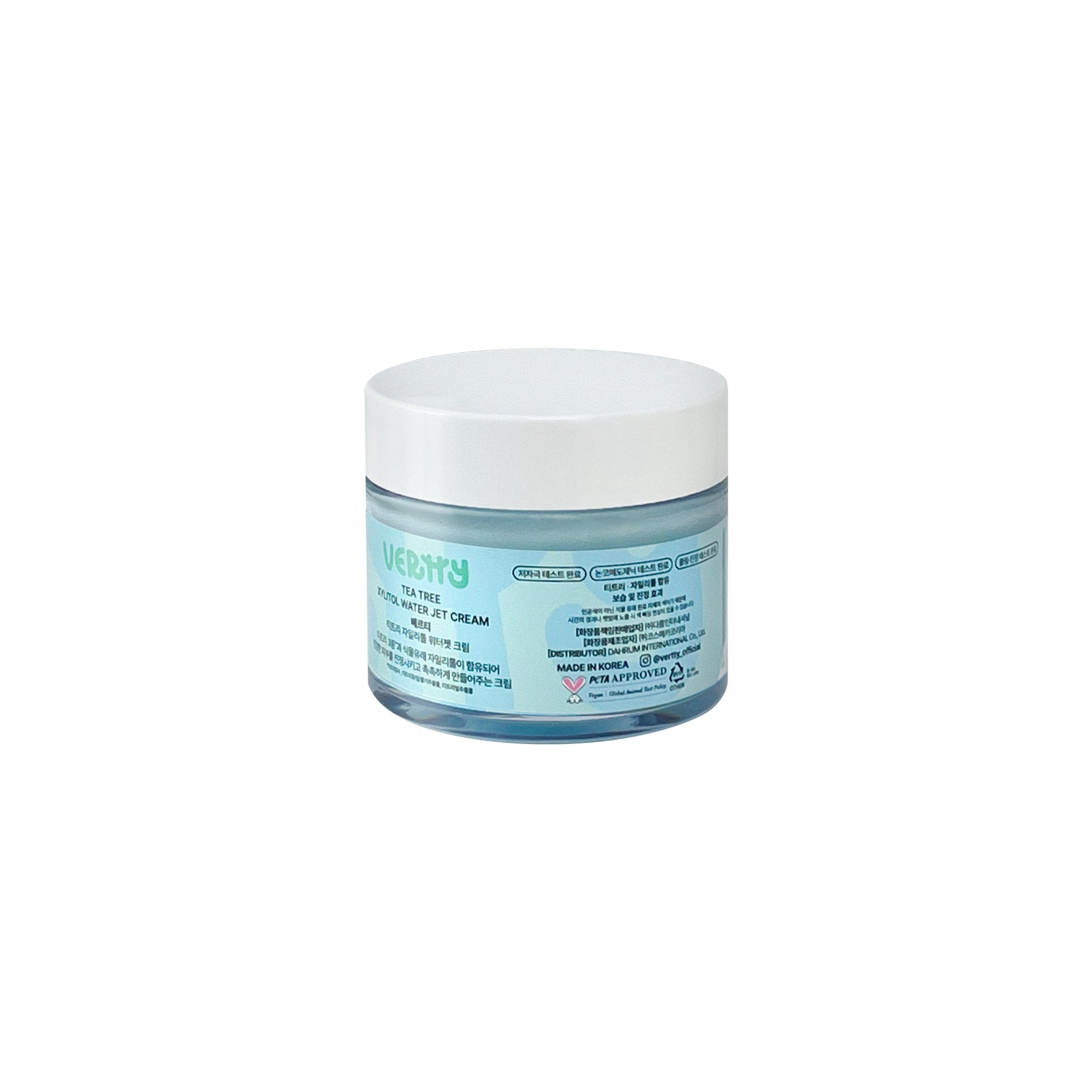 VERTTY Teatree Xylitol Water Jet Cream 60ml - K-Beauty In House